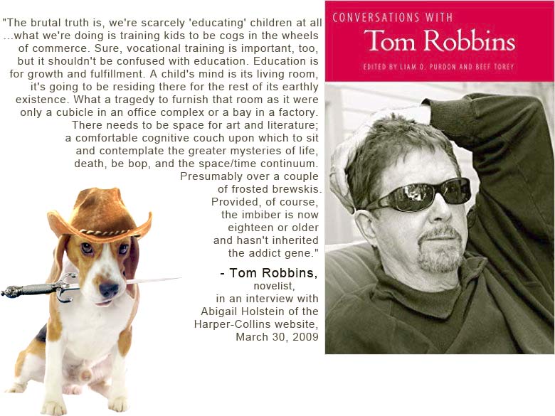 Tom Robbins Writing Example TomRobbins_on_Education - Monday Morning Memo